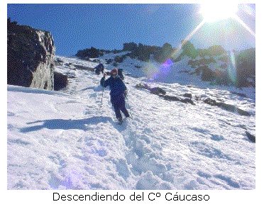 Cuadro de texto:  
Descendiendo del C Cucaso
